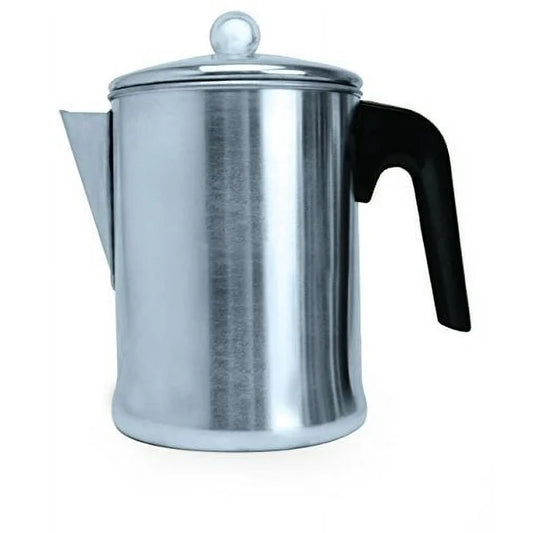 Primula Today Aluminum Stove Top Percolator Maker Durable, Brew Coffee On Stovetop, 9 Cup