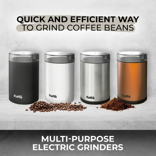 Kaffe Coffee Grinder Electric (3.5oz/14 Cup) , Best Coffee Grinders Reduced Price w Free Cleaning Brush, Black