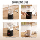 ALROCKET Milk Frother, 4 IN 1 Automatic Warm and Cold Milk Foam Maker, 400ml/13.5oz Milk Steamer for Coffee, Black