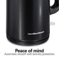 Hamilton Beach Cool-Touch Kettle, 1.6 Liter Capacity, Black, 41032