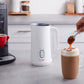 Instant Milk Frother, 4-in-1 Electric Milk Steamer, 10oz/295ml Automatic Hot and Cold Foam Maker and Milk Warmer for Latte, Cappuccinos and more, White