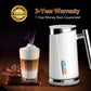 Elemore Home Milk Frother, Electric Milk Frother & Steamer for Making Cappuccino(4.4 oz/10.1 oz) 20V, White