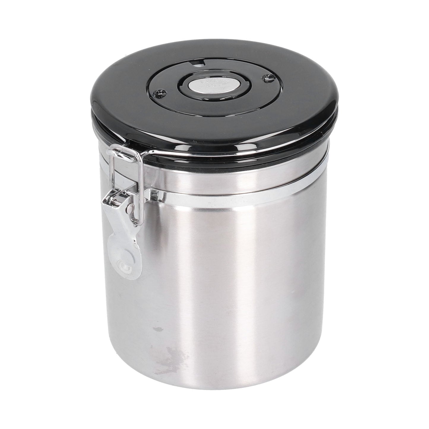 Airtight Coffee Canister, Stainless Steel Container For The Kitchen, Coffee Ground Vault Jar With Valve, Tea Coffee Sugar, Extra Coffee Spoon, 50Oz