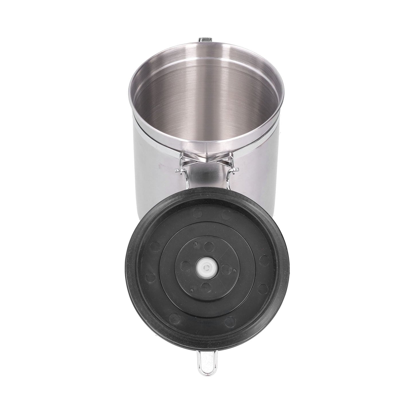 Airtight Coffee Canister, Stainless Steel Container For The Kitchen, Coffee Ground Vault Jar With Valve, Tea Coffee Sugar, Extra Coffee Spoon, 50Oz