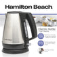 Hamilton Beach 1 Liter Electric Kettle, Stainless Steel and Black, New, 40901F