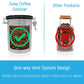 Zulay Kitchen Stainless Steel Coffee Canister with Air Filter and Date Tracking