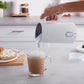 Instant Milk Frother, 4-in-1 Electric Milk Steamer, 10oz/295ml Automatic Hot and Cold Foam Maker and Milk Warmer for Latte, Cappuccinos and more, White