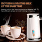 Elemore Home Milk Frother, Electric Milk Frother & Steamer for Making Cappuccino(4.4 oz/10.1 oz) 20V, White