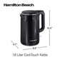 Hamilton Beach Cool-Touch Kettle, 1.6 Liter Capacity, Black, 41032