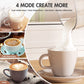 ALROCKET Milk Frother, 4 IN 1 Automatic Warm and Cold Milk Foam Maker, 400ml/13.5oz Milk Steamer for Coffee, Black