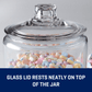 Anchor Hocking Heritage Hill Glass Jar with Lid, 1 Gallon