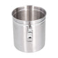 Airtight Coffee Canister, Stainless Steel Container For The Kitchen, Coffee Ground Vault Jar With Valve, Tea Coffee Sugar, Extra Coffee Spoon, 50Oz