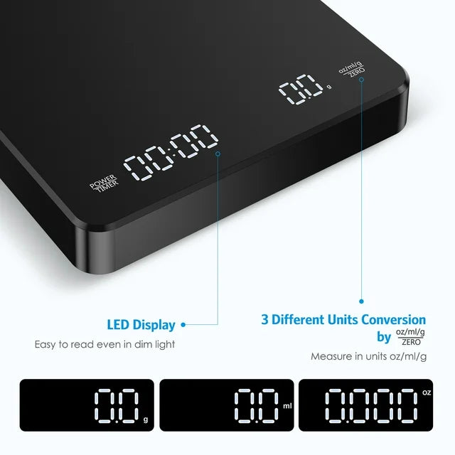 ORIA Digital Coffee Scale with Timer