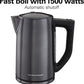 Hamilton Beach Variable Temperature Electric Kettle, 1.7 Liter Capacity, Black Stainless Steel, 41027