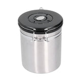 Airtight Coffee Canister, Stainless Steel Container For The Kitchen, Coffee Ground Vault Jar With Valve, Tea Coffee Sugar, Extra Coffee Spoon, 50Oz