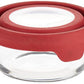 Anchor Hocking TrueSeal Glass Food Storage Container with Airtight Lid, Cherry, 2 Cup,91844AMZ