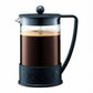 Bodum Brazil French Press Coffee Maker with Borosilicate Glass Carafe, 51 Ounce, Black