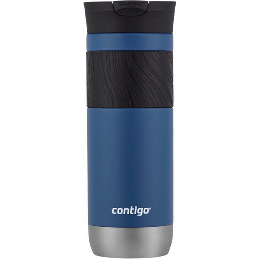 Contigo Byron 2.0 Stainless Steel Travel Mug with SNAPSEAL Lid and Grip Blue Corn, 20 fl oz.
