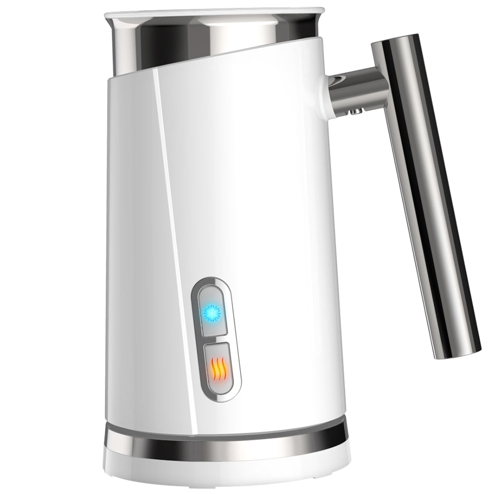 Elemore Home Milk Frother, Electric Milk Frother & Steamer for Making Cappuccino(4.4 oz/10.1 oz) 20V, White