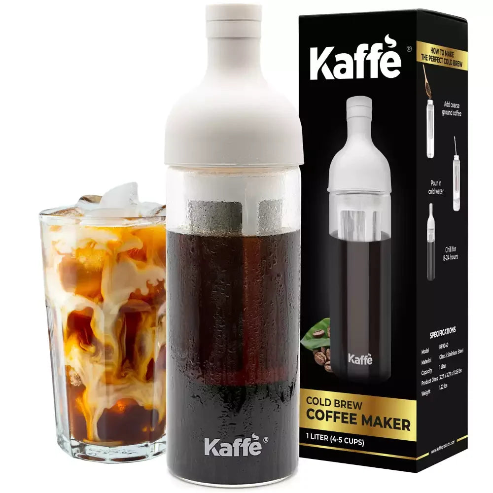 Kaffe Cold Brew Coffee Maker, 1L cold wine bottle, Cold brew coffee and Tea Brewer