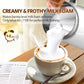 Elemore Home Milk Frother, Electric Milk Frother & Steamer for Making Cappuccino(4.4 oz/10.1 oz) 20V, White