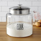 Anchor Hocking Clear Glass Farmhouse Montana Food Storage Jars, 4 Piece Set