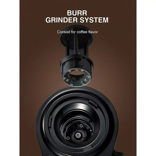 Electric Burr Coffee Grinder, Coffee Bean Grinder with 18 Precise Grind Settings, 2-14 Cup for Drip